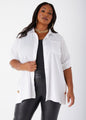 Ashley Stewart Button Detailed Poplin Shirt (x2)