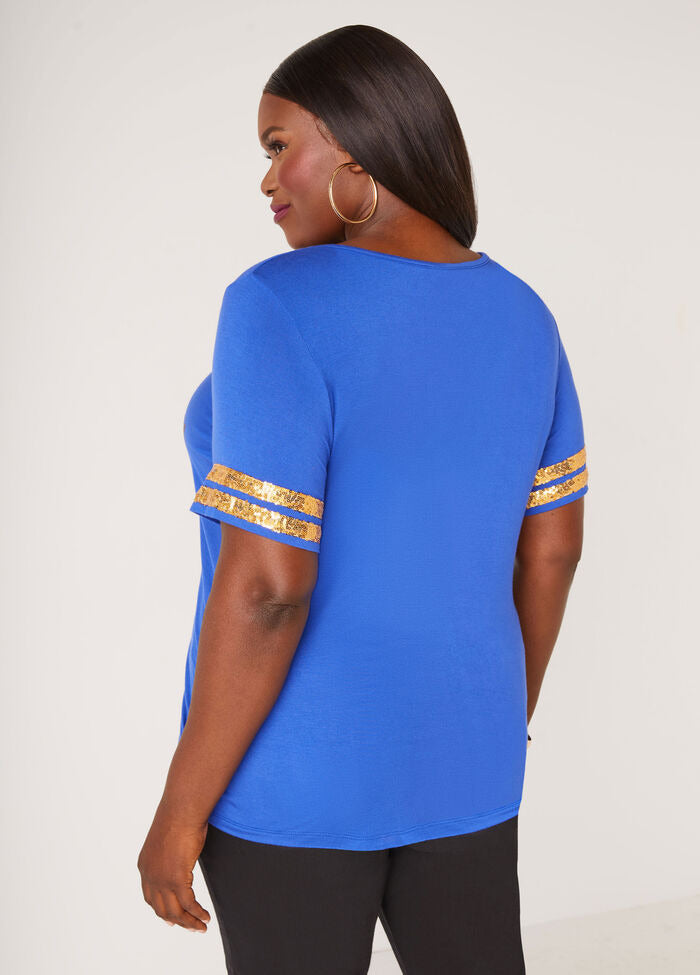 Ashley Stewart Not Bossy Embellished Tee (x2)