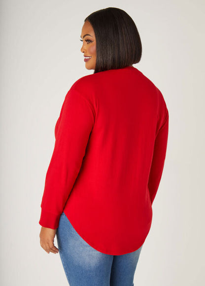 Ashley Stewart Merry Every Thing Hi Low Sweatshirt (x2)