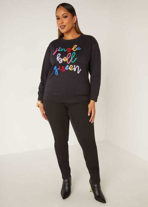 Ashley Stewart Jingle Bell Queen Sweatshirt (x2)