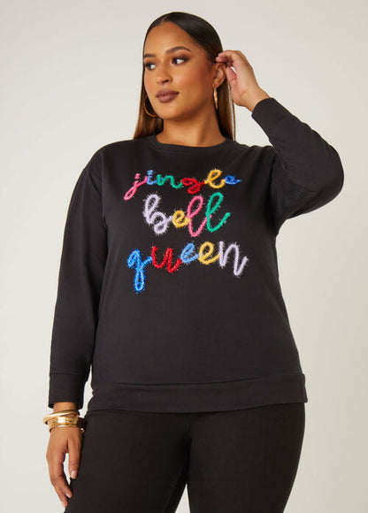 Ashley Stewart Jingle Bell Queen Sweatshirt (x2)