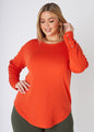 Ashley Stewart Snap Detailed Ribbed Tee (x2)