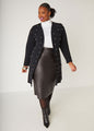 Ashley Stewart Faux Pearl Chenille Cardigan (x2)