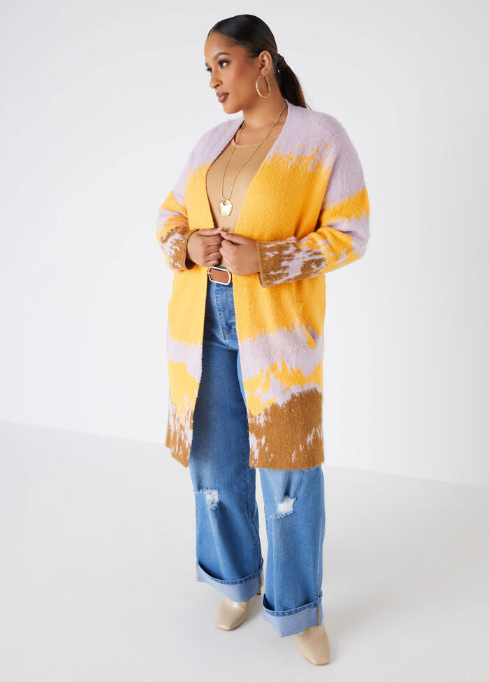 Ashley Stewart Ombre Intarsia Duster