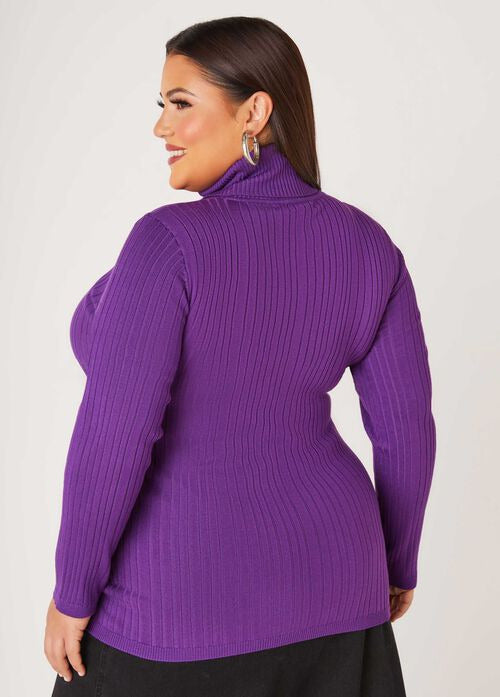 Ashley Stewart Turtleneck Pullover Sweater (x2)