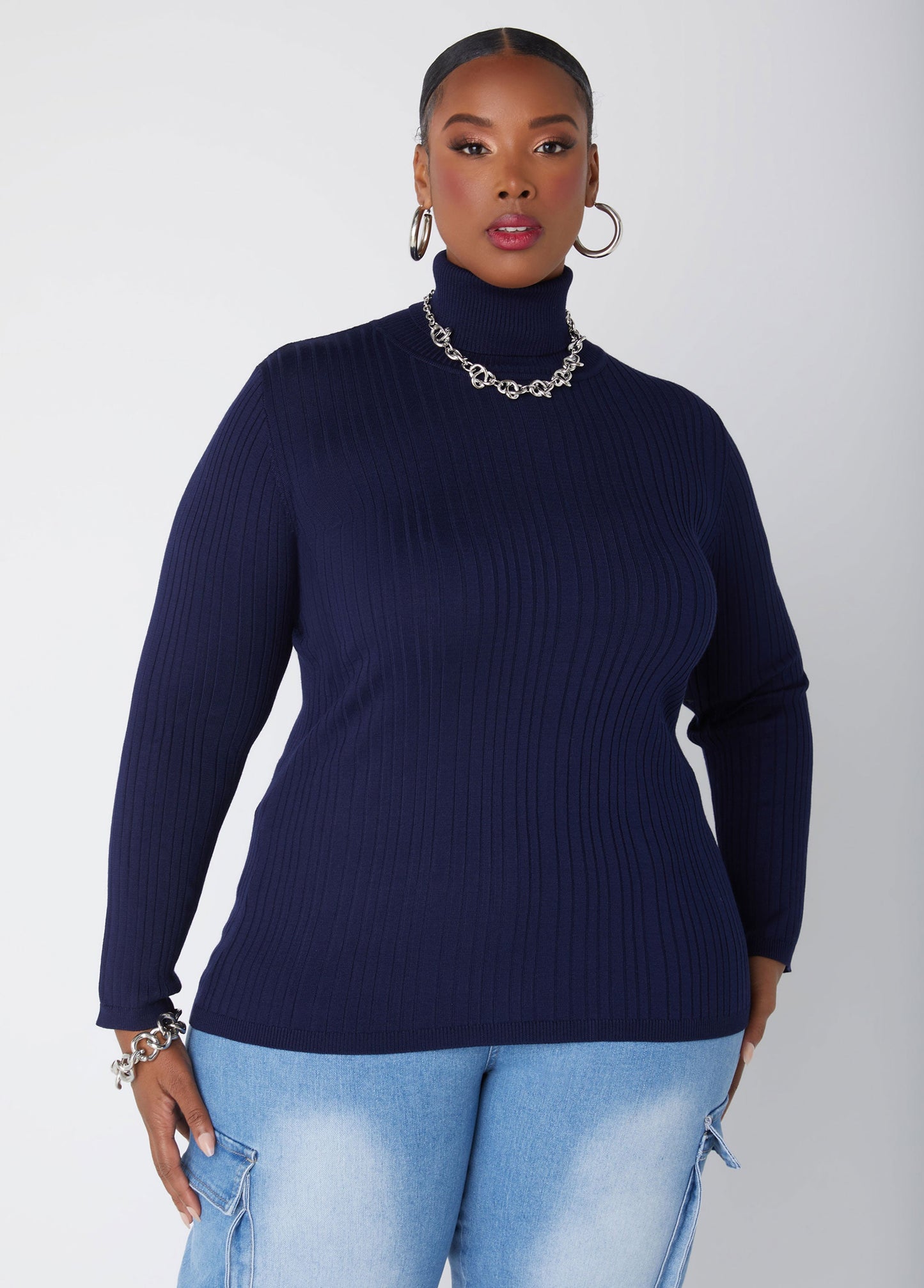 Ashley Stewart Pullover Turtleneck Sweater (x2)