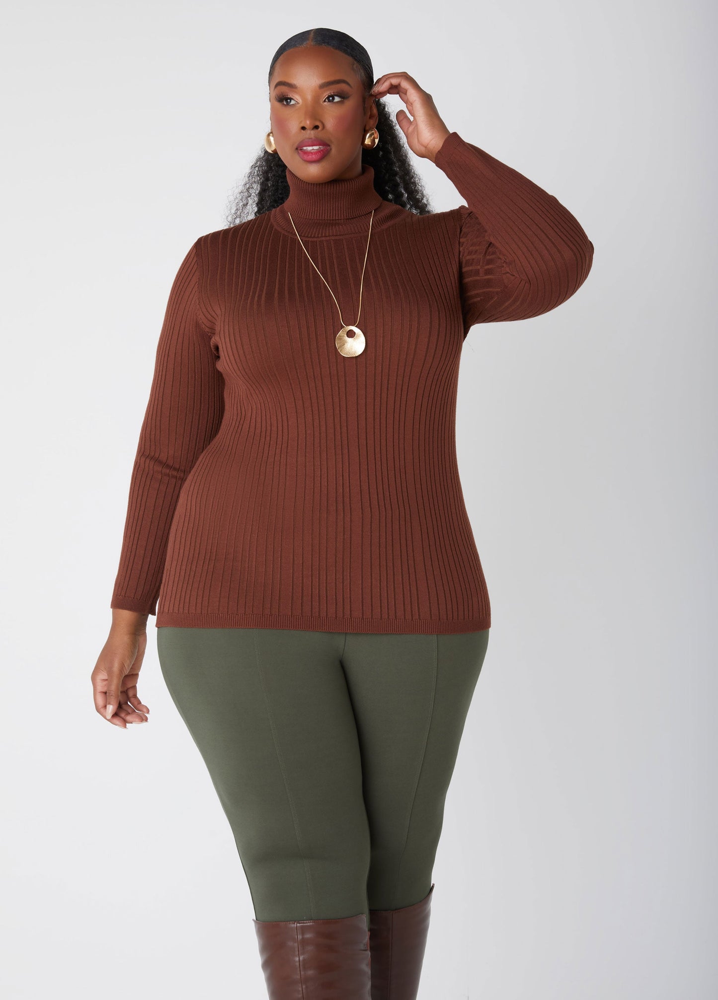 Ashley Stewart Pullover Turtleneck Sweater (x2)