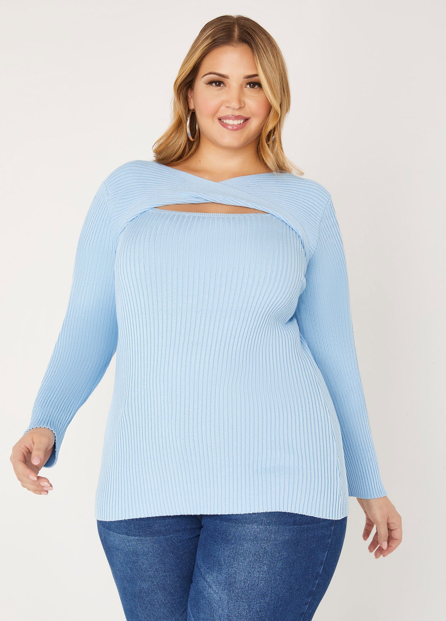 Ashley Stewart Twisted Cutout Sweater (x2)