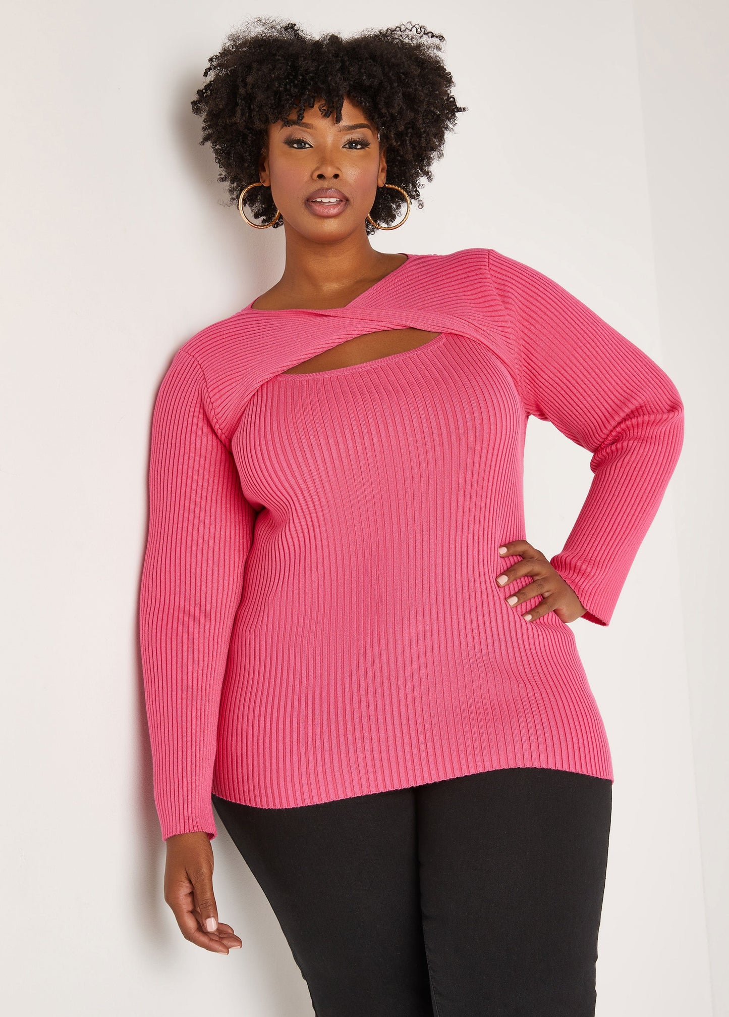 Ashley Stewart Twisted Cutout Sweater (x2)