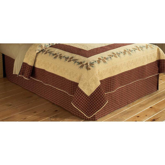 Cracker Barrel Pine Lodge Plaid Bed Skirt by Donna Sharp - King