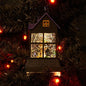 Cracker Barrel Haunted House Glitter Globe Ornament