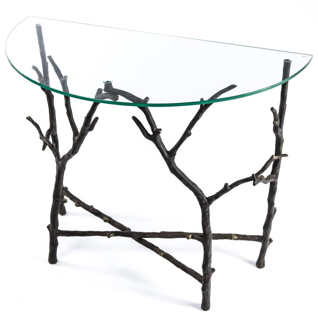 Cracker Barrel Aluminum Branch Console Table