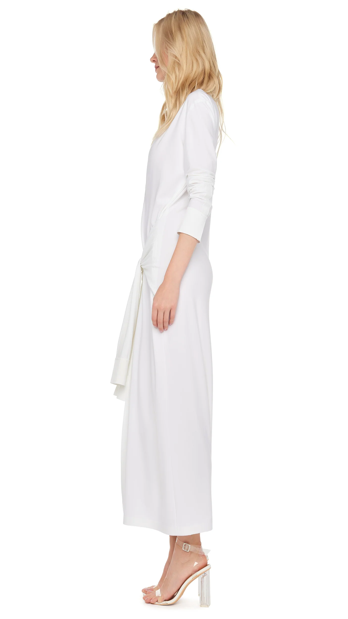 Norma Kamali Women's FOUR SLEEVE NK SHIRT LONG DRESS