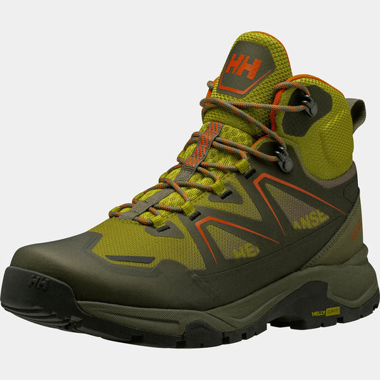 Helly Hansen Men's Cascade HELLY TECH Waterproof Mid Cut Hiking Boots - 452 NEON MOSS /