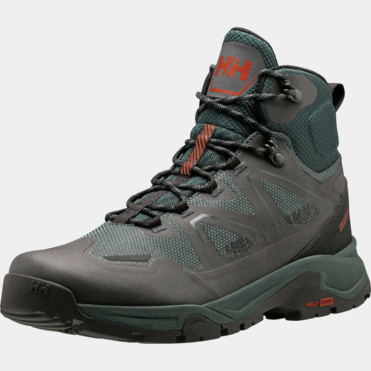 Helly Hansen Men's Cascade HELLY TECH Waterproof Mid Cut Hiking Boots - 495 DARKEST SPR