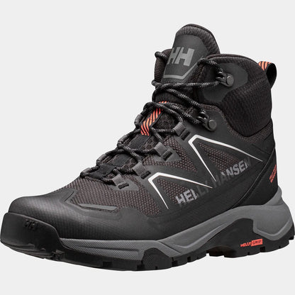 Helly Hansen Women's Cascade HELLY TECH Waterproof Mid Cut Hiking Boots - 990 BLACK / BRI
