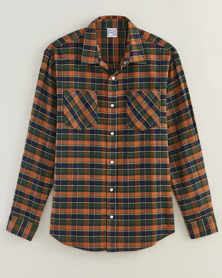 BLAIR Haband Men’s Casual Joe Snap-tastic Yarn Dyed Flannel Shirt