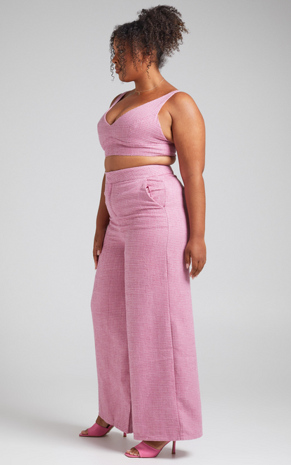 Showpo Adelaide Two Piece Set - Crop Top and Wide Leg Pants Set