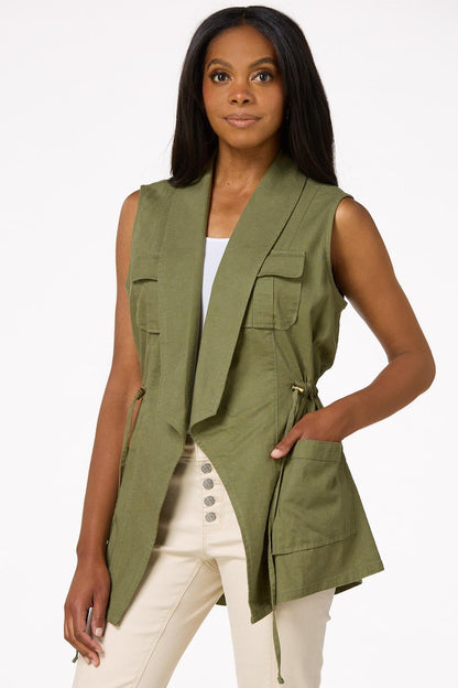 Cato Fashions Women's Cargo Twill Vest