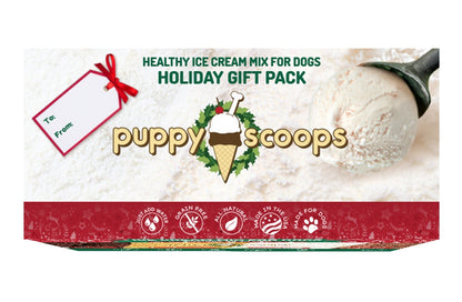 Puppy Cake Puppy Scoops Christmas Sample Pack - 4 Holiday Themed Ice Cream Flavors