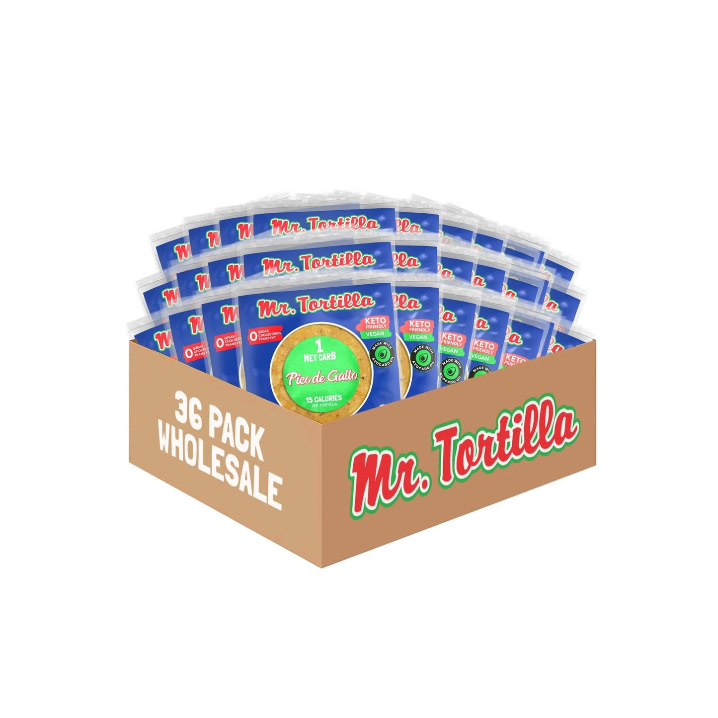 Mr. Tortilla Wholesale 1 Net Carb Tortilla (36 Count)