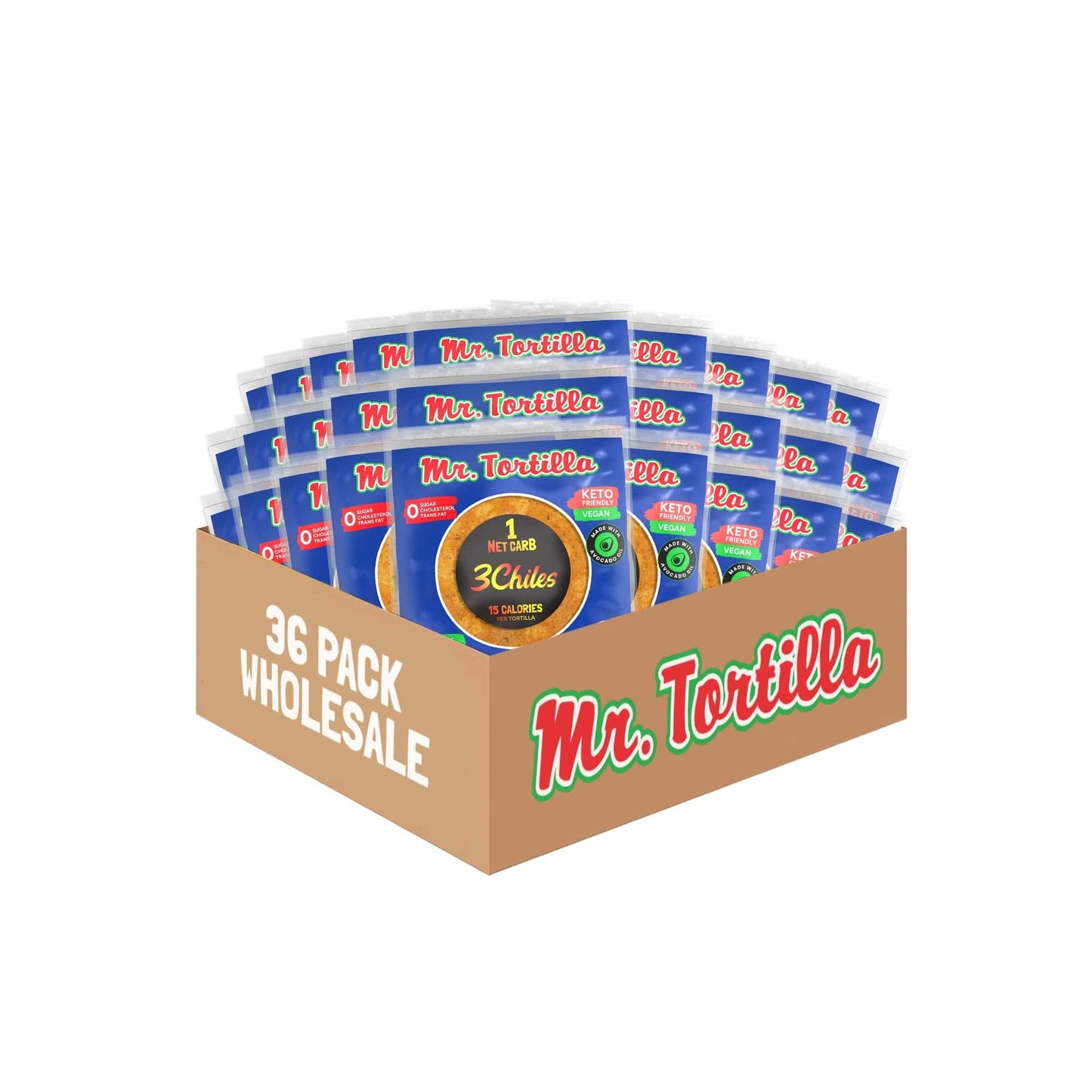 Mr. Tortilla Wholesale 1 Net Carb Tortilla (36 Count)