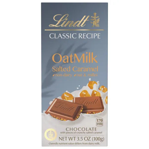 Lindt Chocolate OatMilk Salted Caramel CLASSIC RECIPE Bar (3.5 oz)