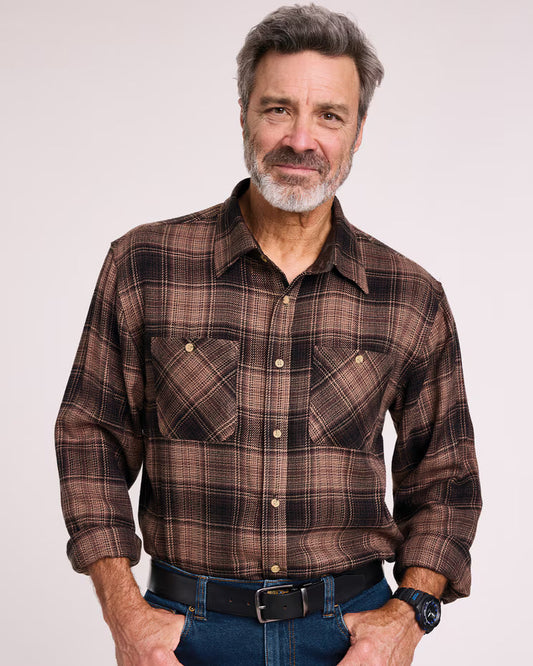 BLAIR John Blair Classic Flannel Shirt
