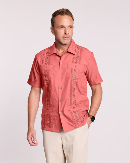 BLAIR John Blair Short-Sleeve Guayabera Shirt