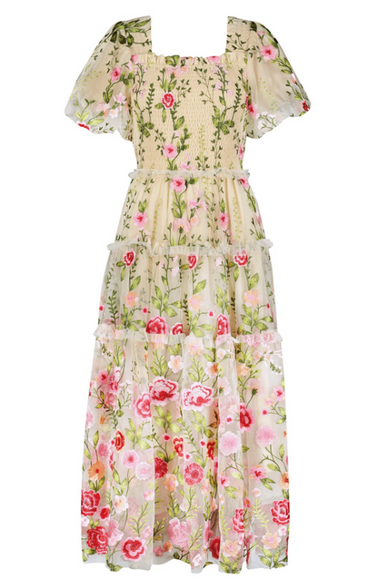 JessaKae Rose Dress - Cream