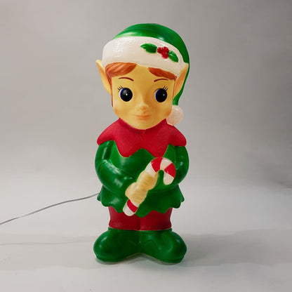 Cracker Barrel Lighted Blow Mold Elf