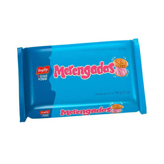 Pampa Direct Merengadas Cookies with Strawberry Gummy Filling, 264 g / 9.31 oz tripack