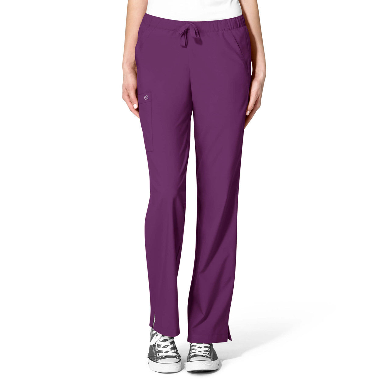 Wink W123 Women's Drawstring Pant #5255 - Eggplant