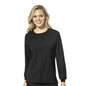 Wink W123 Women's Crew Neck Warm Up Jacket #8155-1