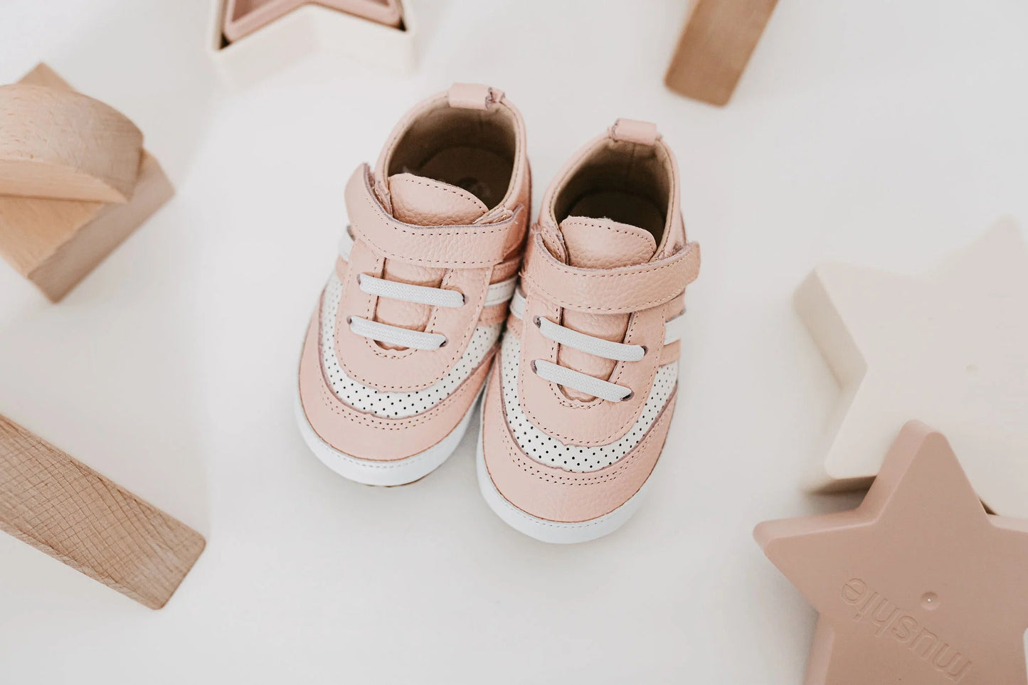 Little Love Bug Co. Pink Henry Low Top