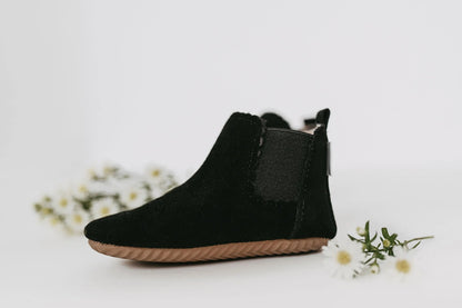 Little Love Bug Co. Black Suede Reagan