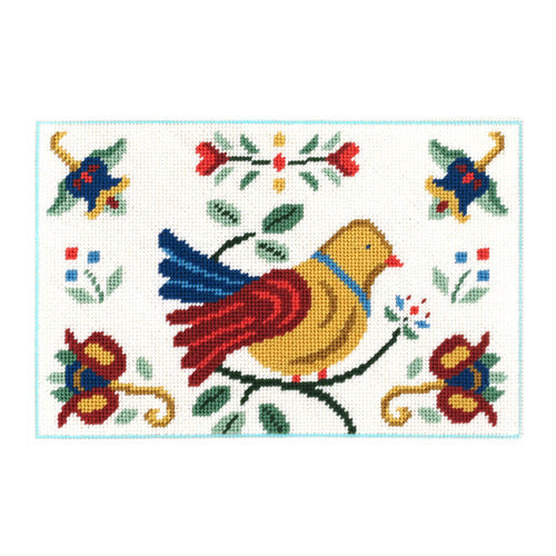 The Shops at Colonial Williamsburg Jacobean Flowers and Bird Needlepoint Kit
