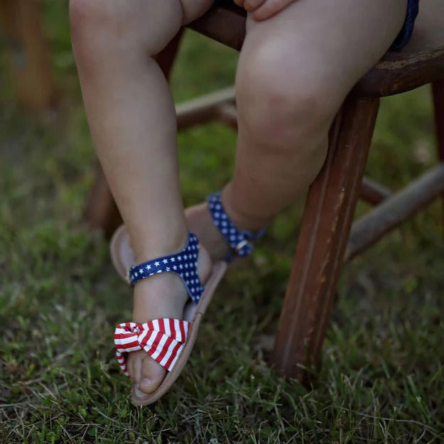 Little Love Bug Co. Patriotic Hazel Sandal