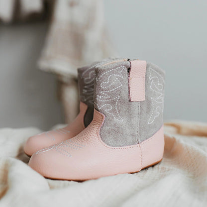 Little Love Bug Co. Pink Love Bug Cowboy Boot