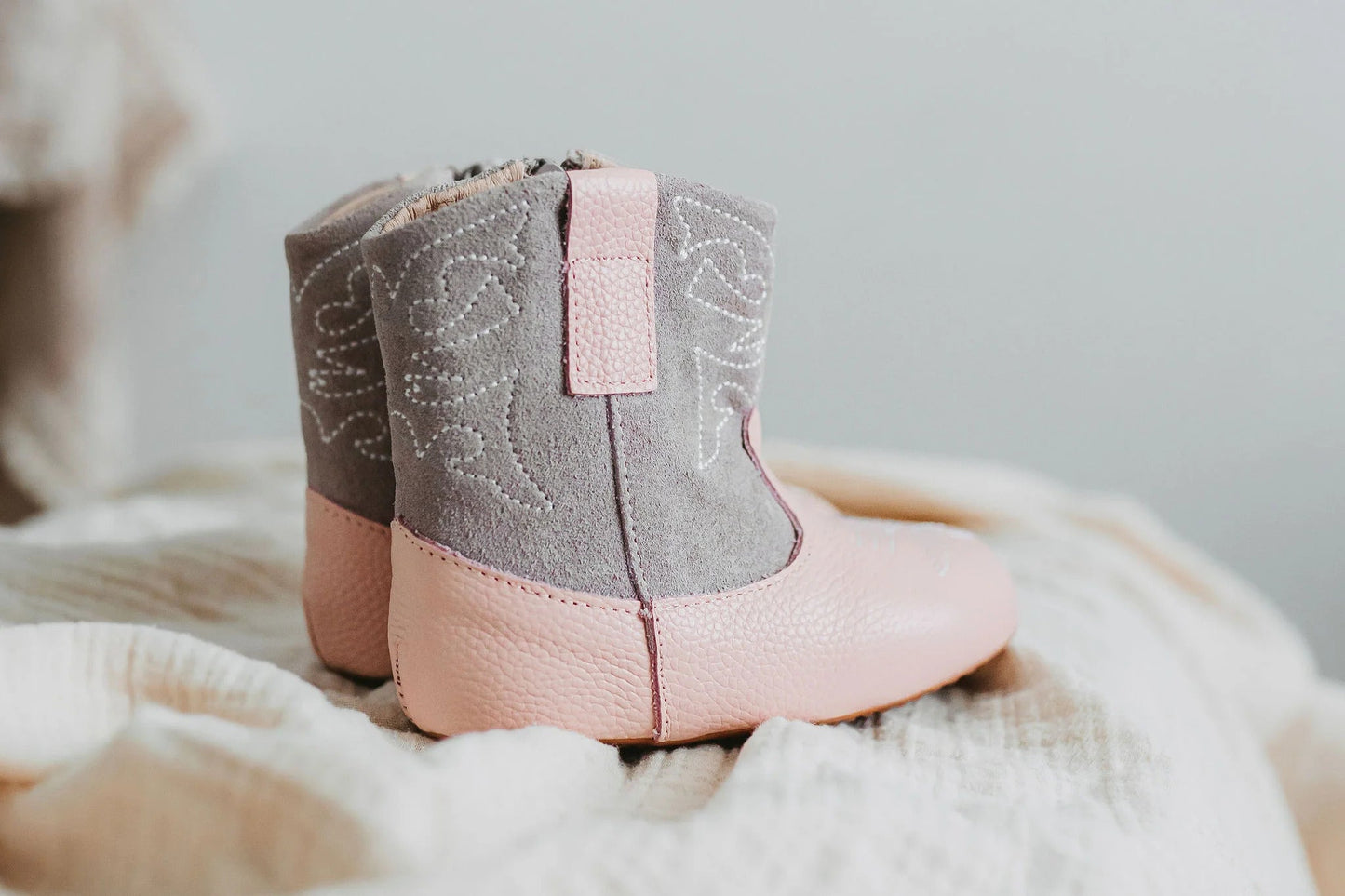 Little Love Bug Co. Pink Love Bug Cowboy Boot