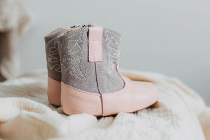 Little Love Bug Co. Pink Love Bug Cowboy Boot