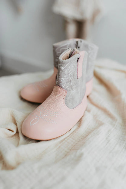 Little Love Bug Co. Pink Love Bug Cowboy Boot