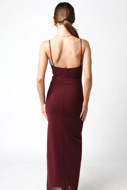 Ruby & Jenna Women's Maxi Mesh Dress