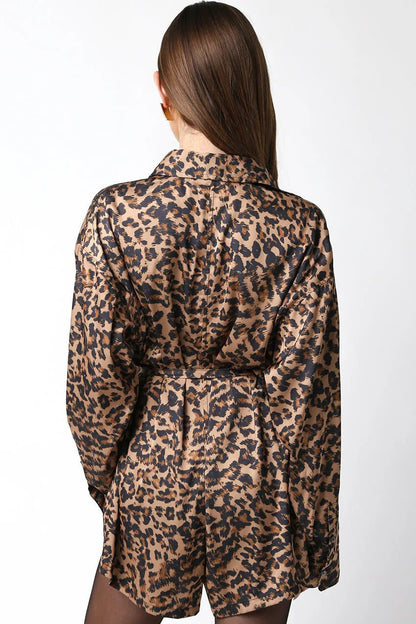 Ruby & Jenna Women's Printed Romper