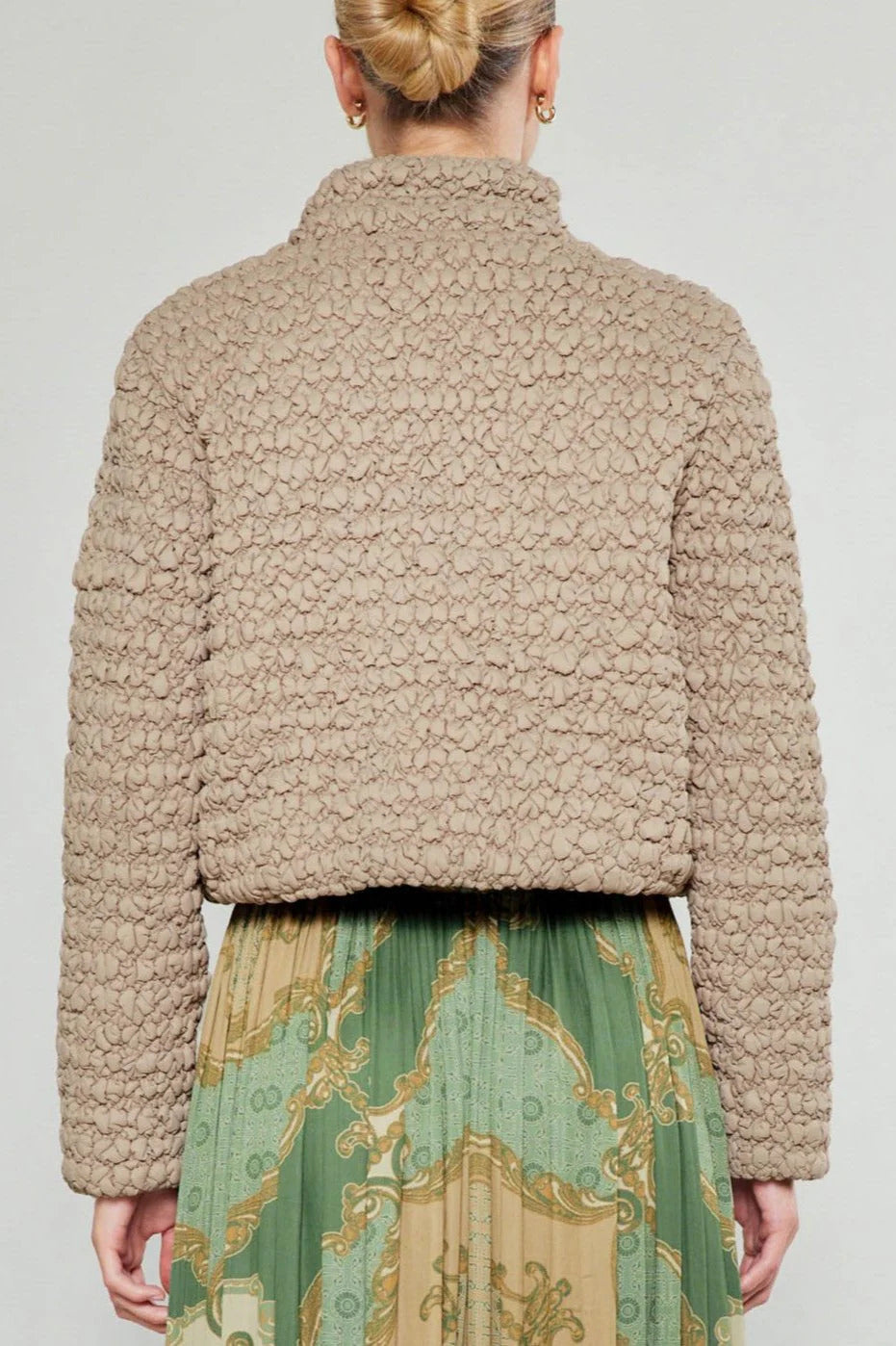 Ruby & Jenna Women's Quilted Puffed Jacket