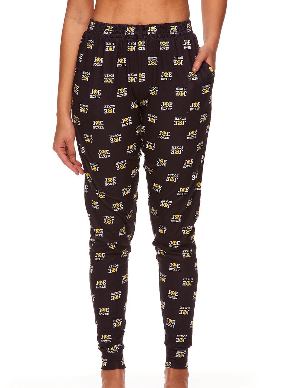 Joe Boxer Women's2-Pack Block Logo Print Jogger Pant Set