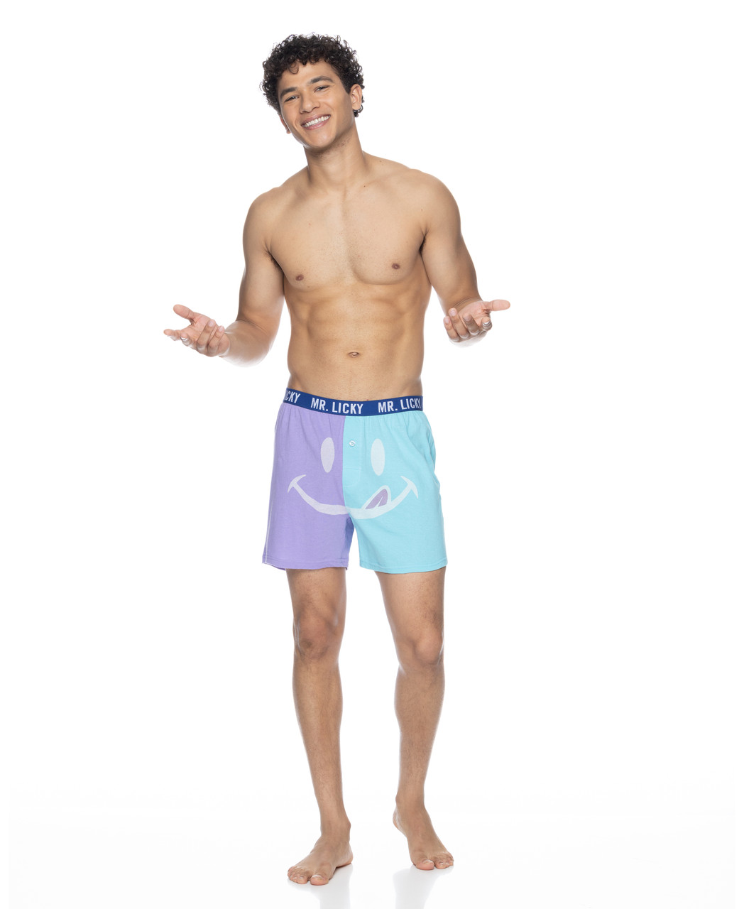 Joe Boxer Men's 2-Pack "Mr Licky" 100% Cotton Knit Boxers