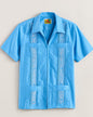 BLAIR Haband Men’s Zip Front Guayabera Shirt