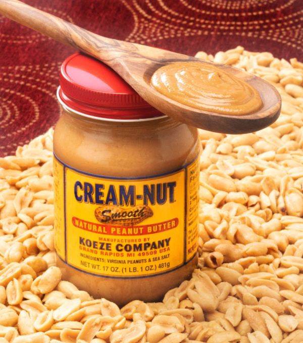 Koeze Cream Nut Natural Smooth Peanut Butter - 17 oz jar