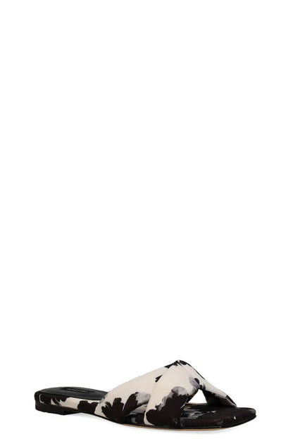 Natori Vitta Taichou Slide Sandals - black/white
